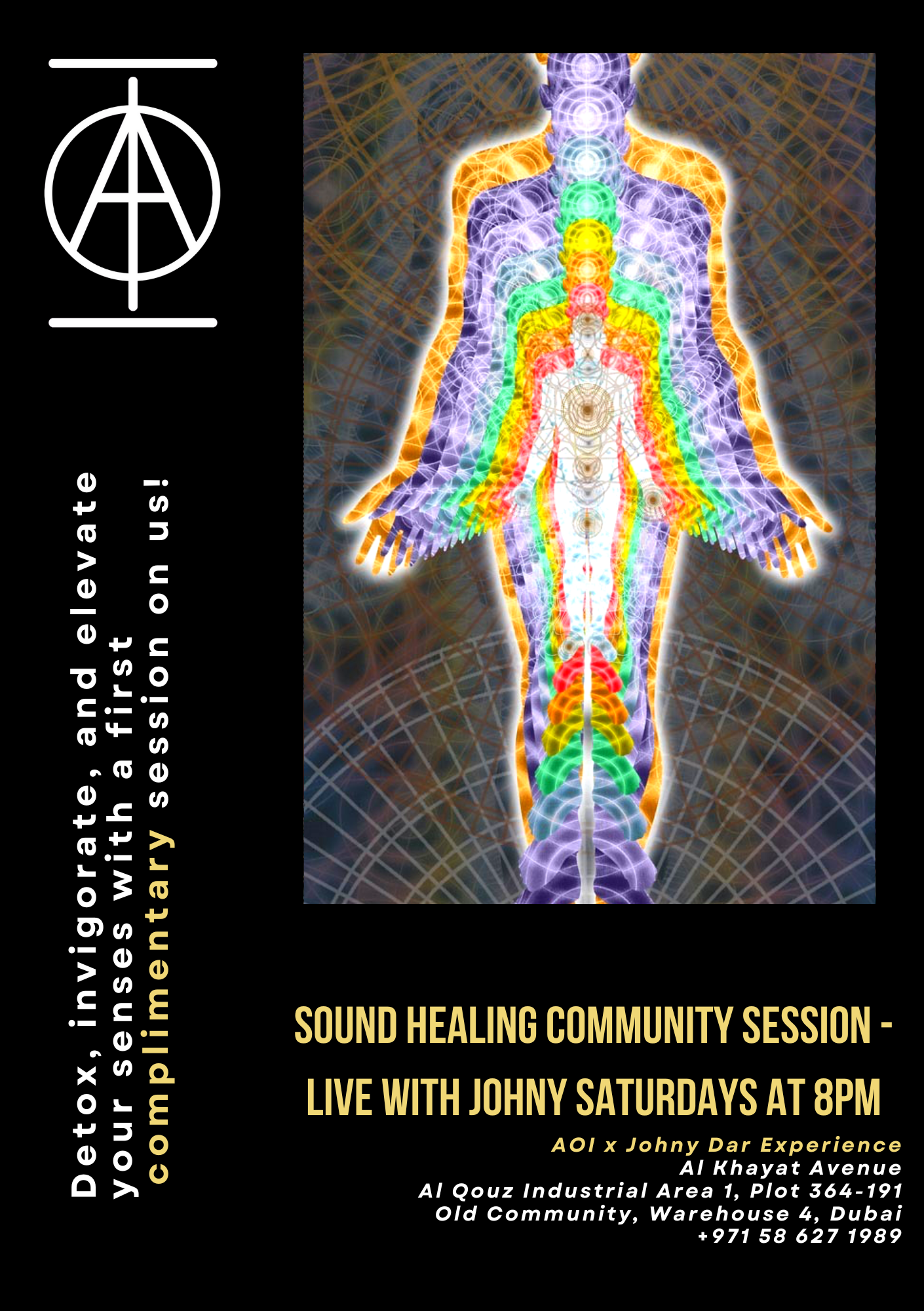 SATURDAY - Ticket for Sound Healing Community Meditation with Johny Dar