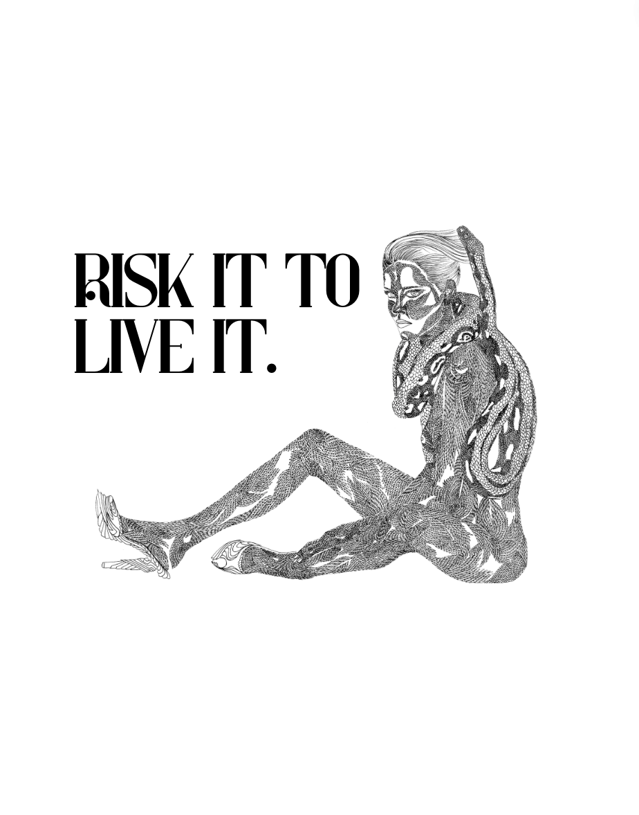 'Risk It To Live It' Art Print 40x60