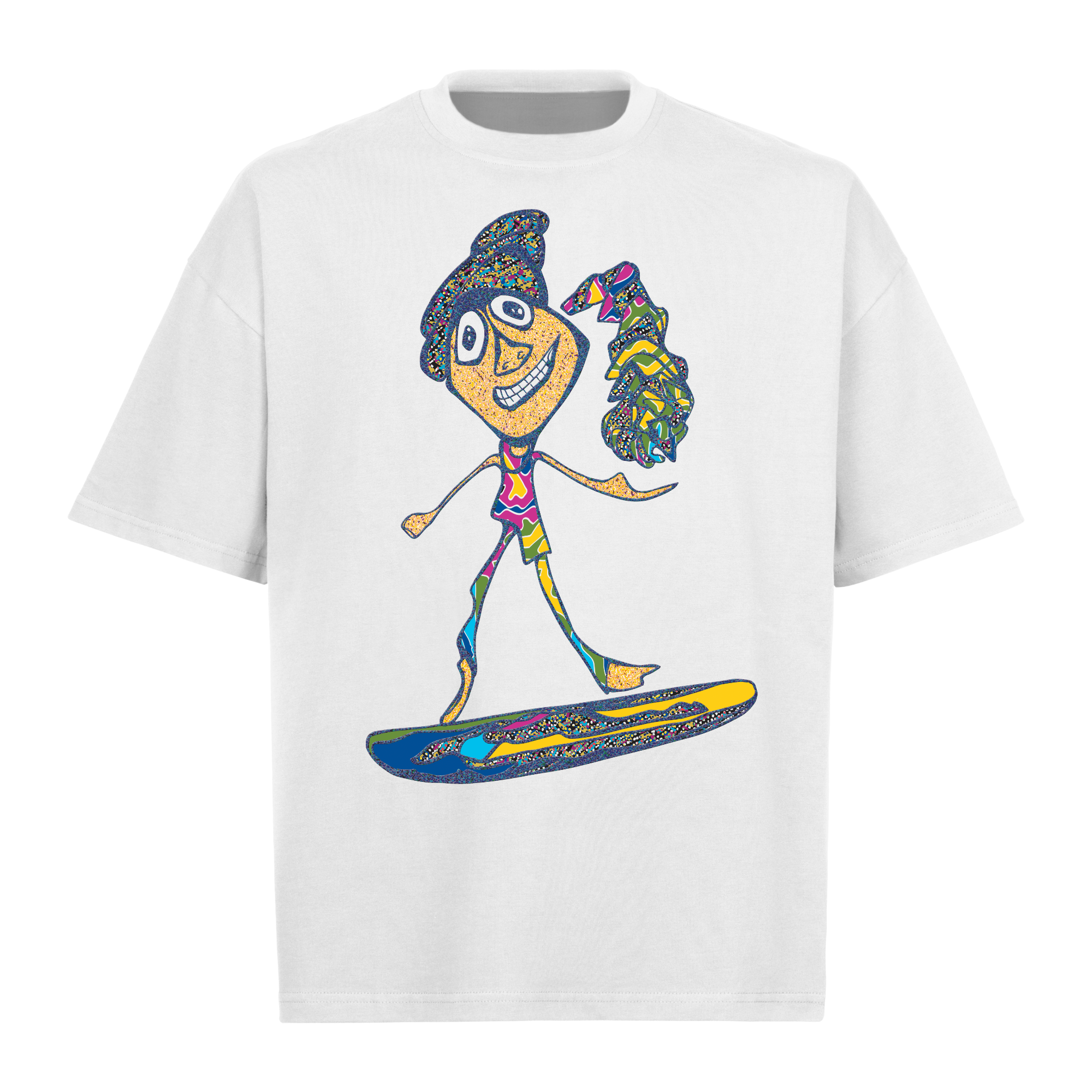 "Surfer Dude" Oversized Boxy Tee T-shirt