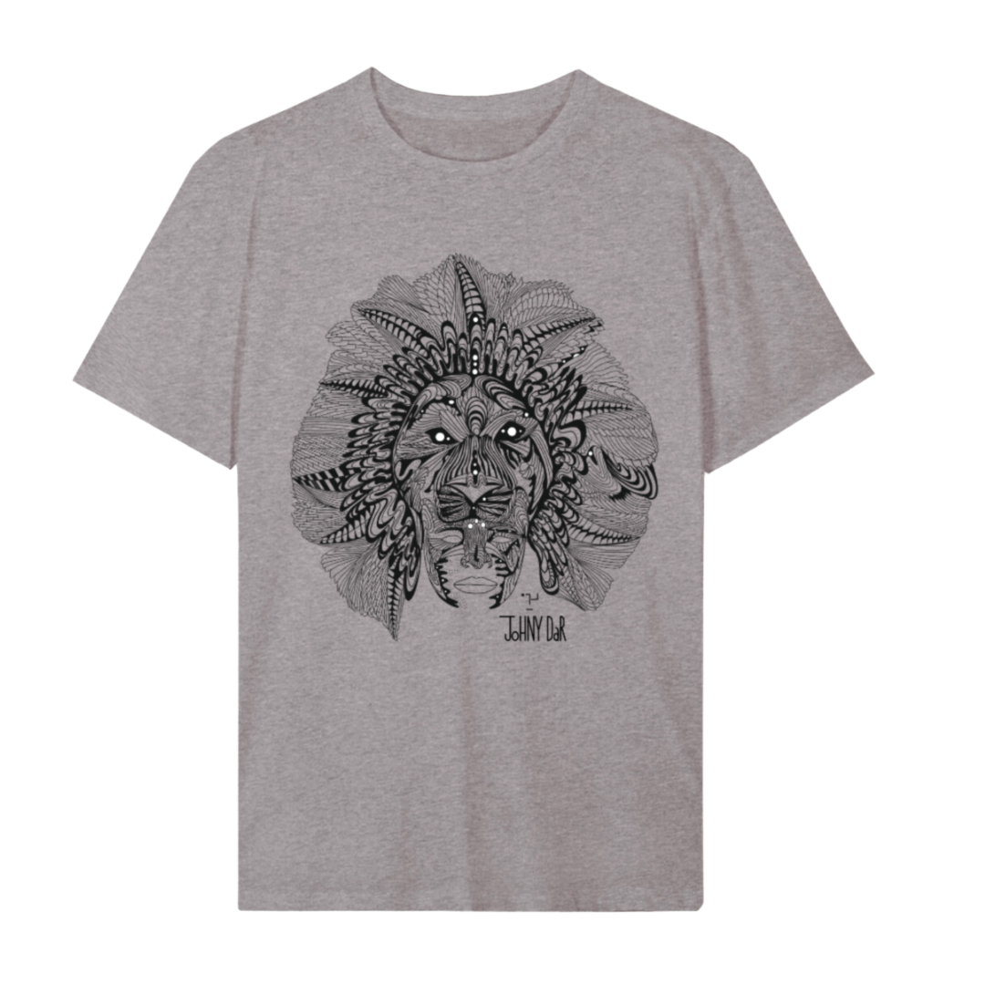 'Lion Face' Regular Organic Cotton T-Shirt