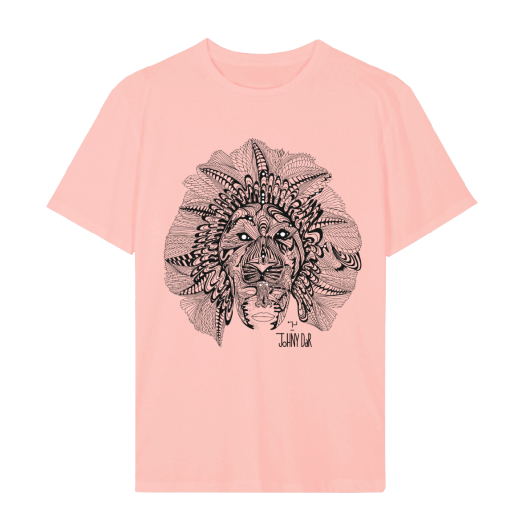 'Lion Face' Regular Organic Cotton T-Shirt