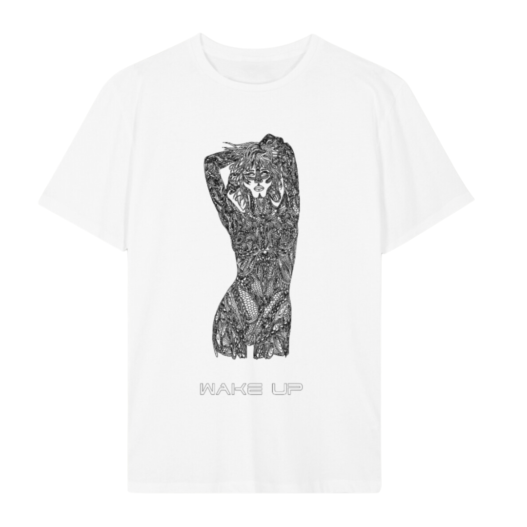 'Wake Up' Regular Organic Cotton T-Shirt